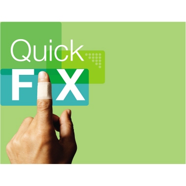 QuickFix Pflasterspender 13,5 x 23 x 3 cm (B x H x T) inkl. 2 Nachfüllpacks mit je 45 St. wasserfest