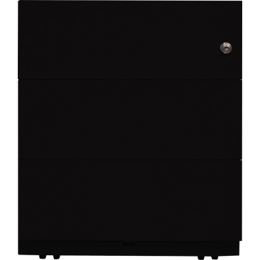 Bisley Rollcontainer Note&trade; 420 x 495 x 565 mm (B x H x T) Stahlblech, pulverbeschichtet schwar